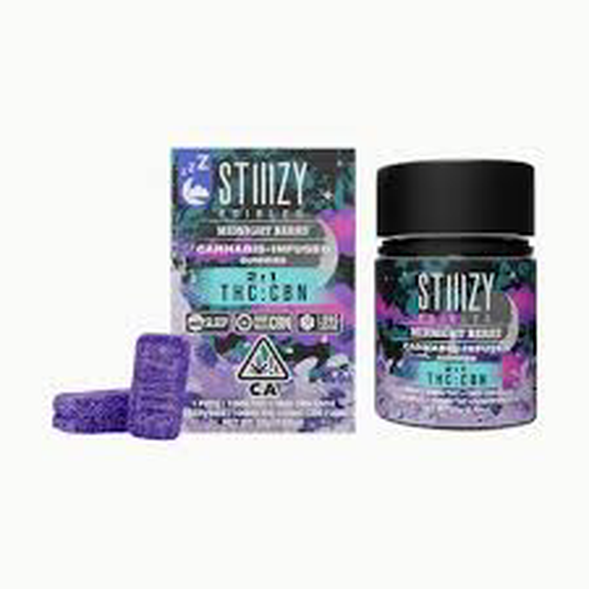 Stiiizy | 2:1 CBN | Midnight Berry | Gummies | 150mg | 10pk
