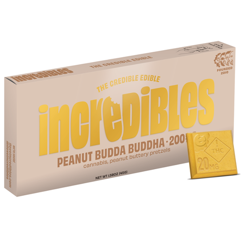 INCREDIBLES - PEANUT BUDDA BUDDHA 10pc Bar 1000mg - Peanut Budda BuddhA