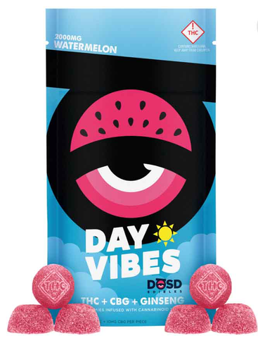 DŌSD Edibles - 2000mg Day Vibes + CBG - Watermelon