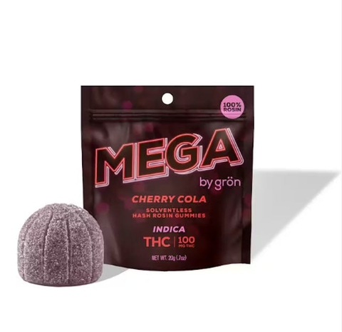 Gron Mega Cherry Cola 100mg Rosin Gummies