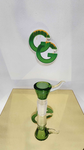 Fat Buddha Glass 18mm Funnel Bong Bowl w/Screen - Green