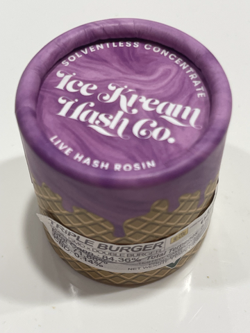 Triple Burger 1g Live Rosin | Ice Kream Hash Co