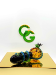 Fat Buddha Glass Dragon Sphere Pipe - Small