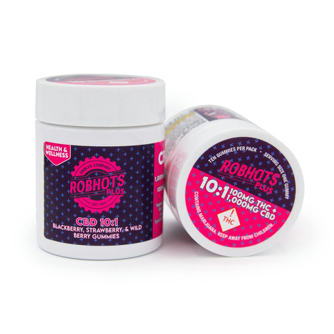 Robhots Plus 1000mg CBD: 100mg THC 10:1 Gummy Multipack