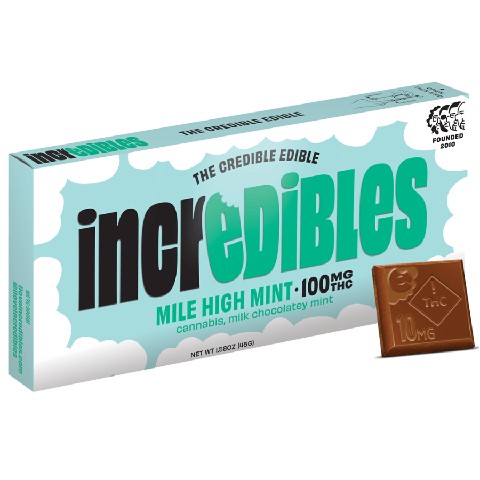 INCREDIBLES - 1000mg MILE HIGHEST MINT - 10pc Bar - MILE HIGHEST MINT