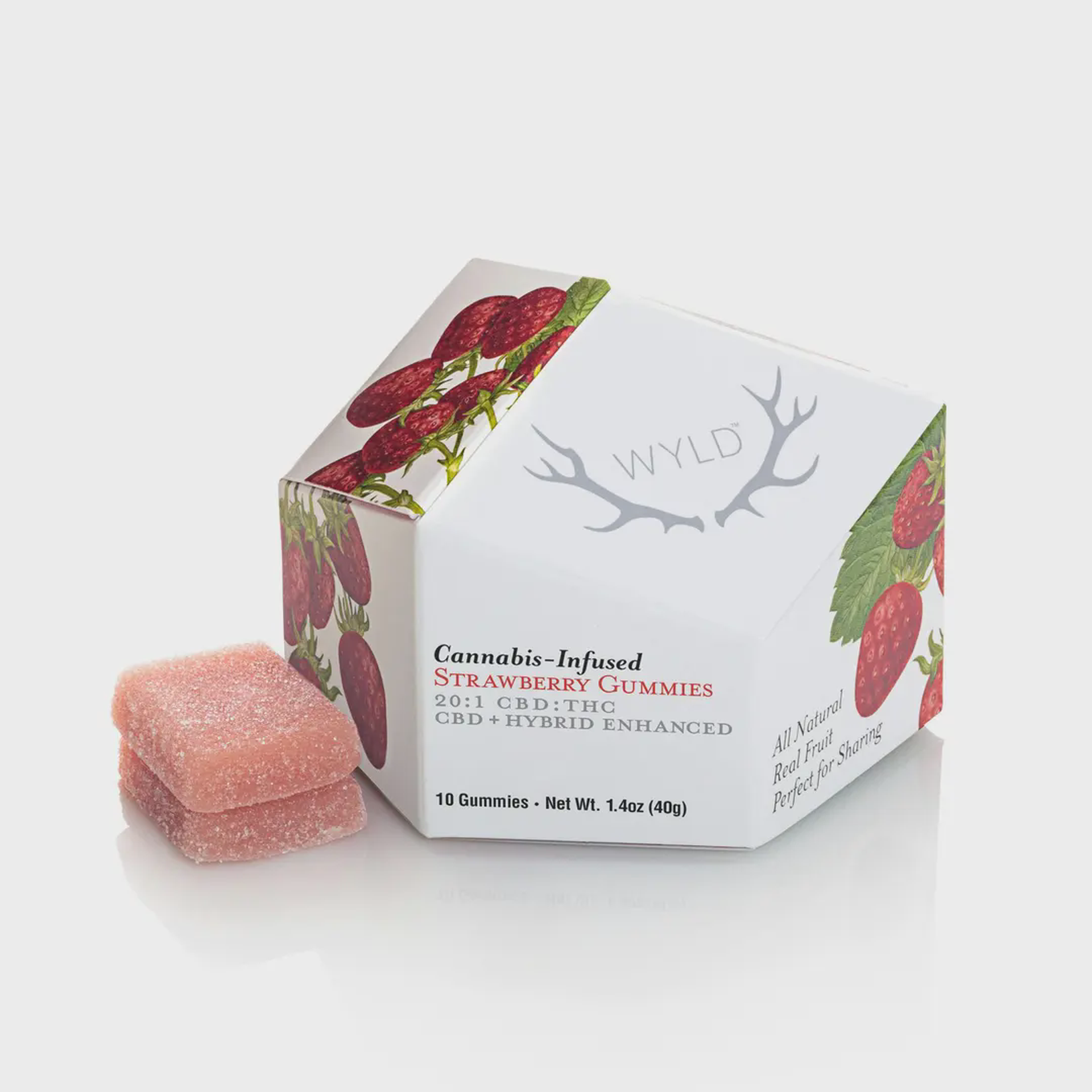 Wyld - 10pck 20:1 Gummies - Strawberry