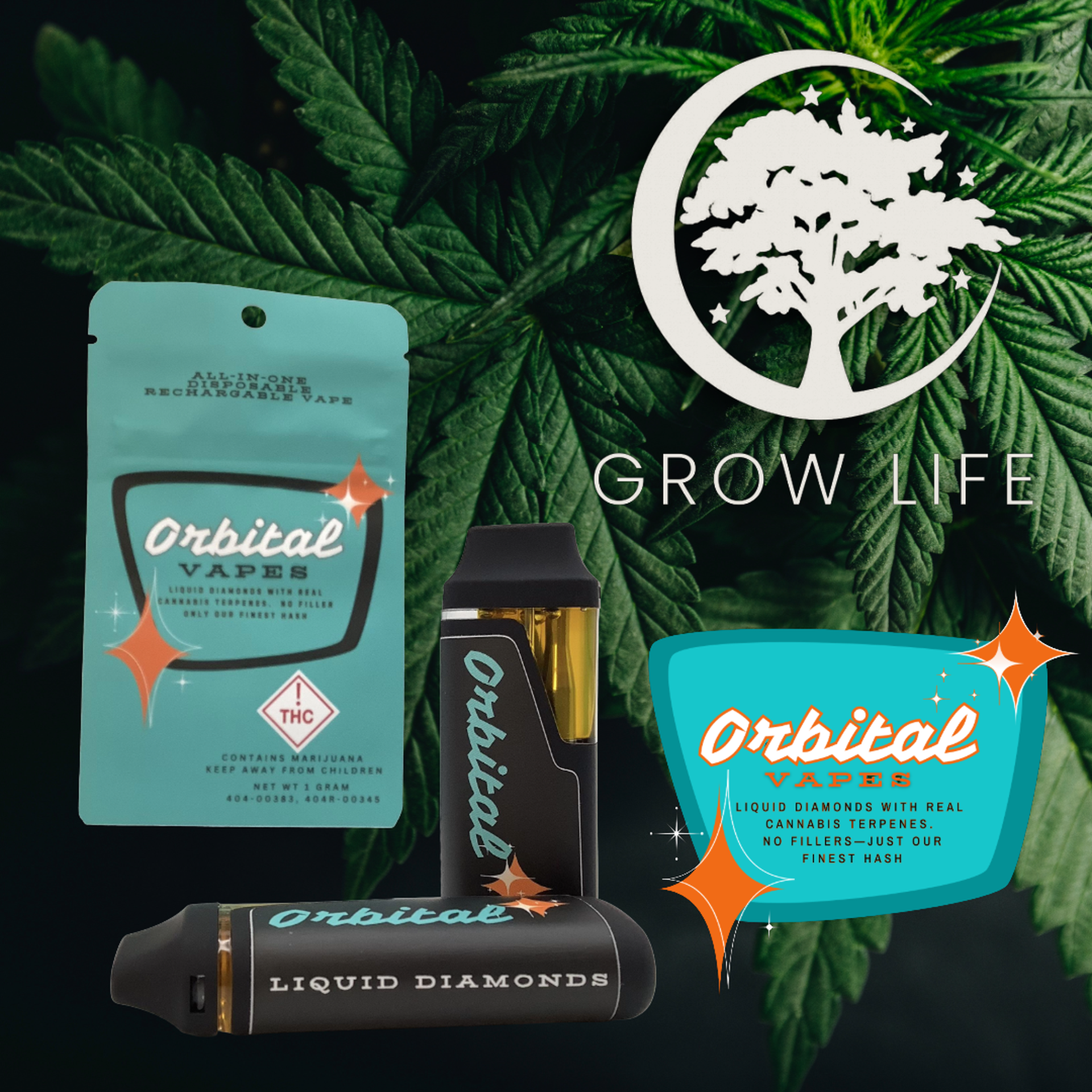 Orbital Liquid Diamond AIO Garlic Jack 1g (MED)