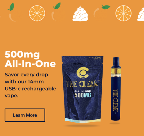 The Clear - Orange Cream - .5g Disposable
