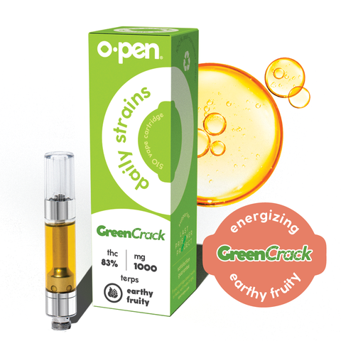 O.Pen Daily Strains Cartridge | Green Crack 1g Rec