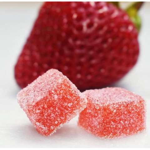 Strawberry Sugared Gummies 10mg/100mg Indica Chill Entourage Edibles