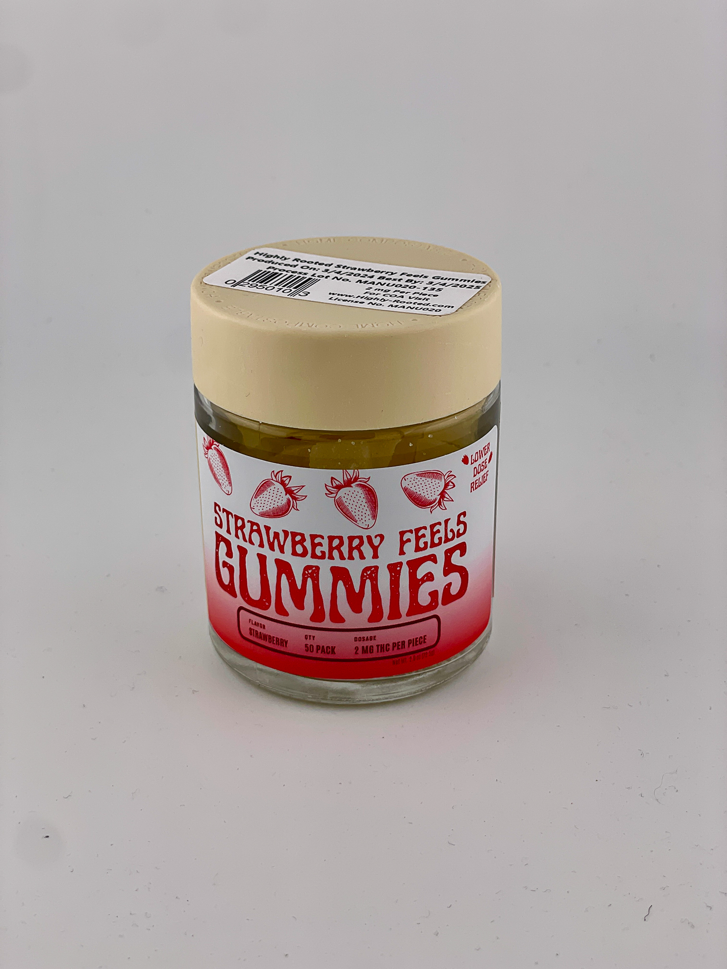 Highly Rooted Edibles - Strawberry Feels (100mg)