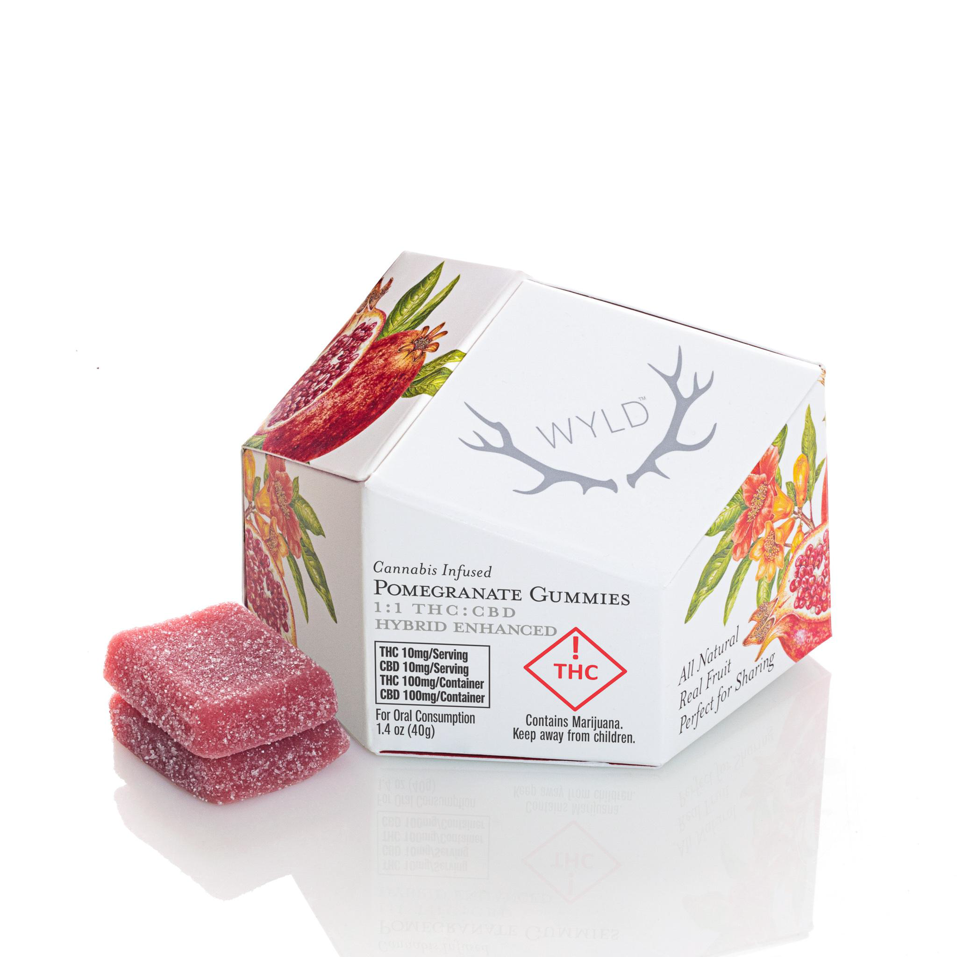 Wyld Gummies - Pomegranate 1:1 Hybrid