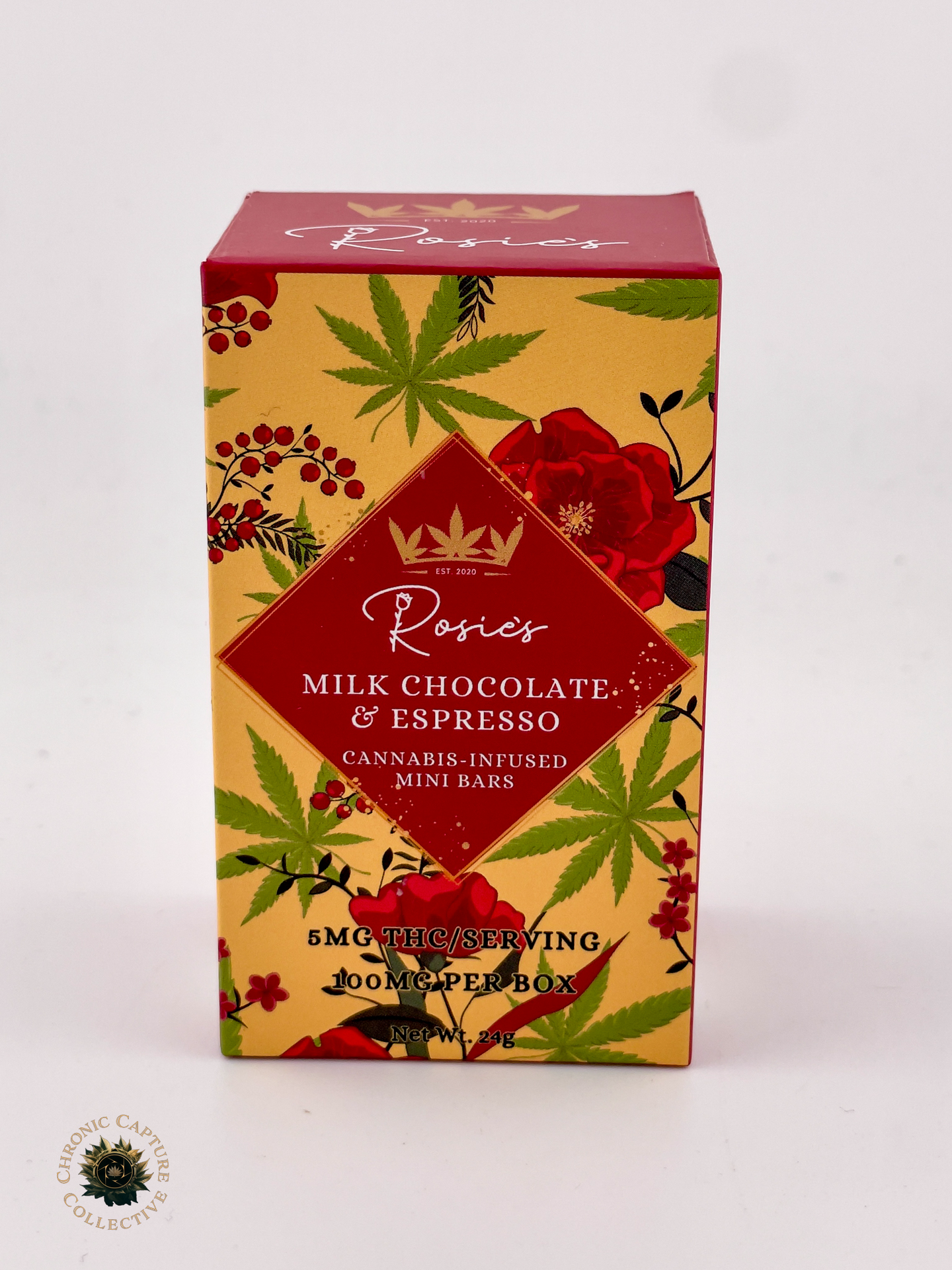 Rosie’s Edibles - Milk Chocolate Espresso Mini-Bars (100mg)