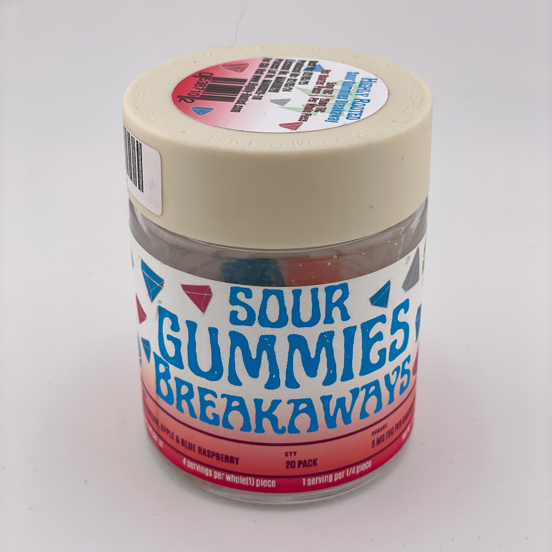 Highly Rooted Edibles - Sour Gummies Breakaways (100mg)