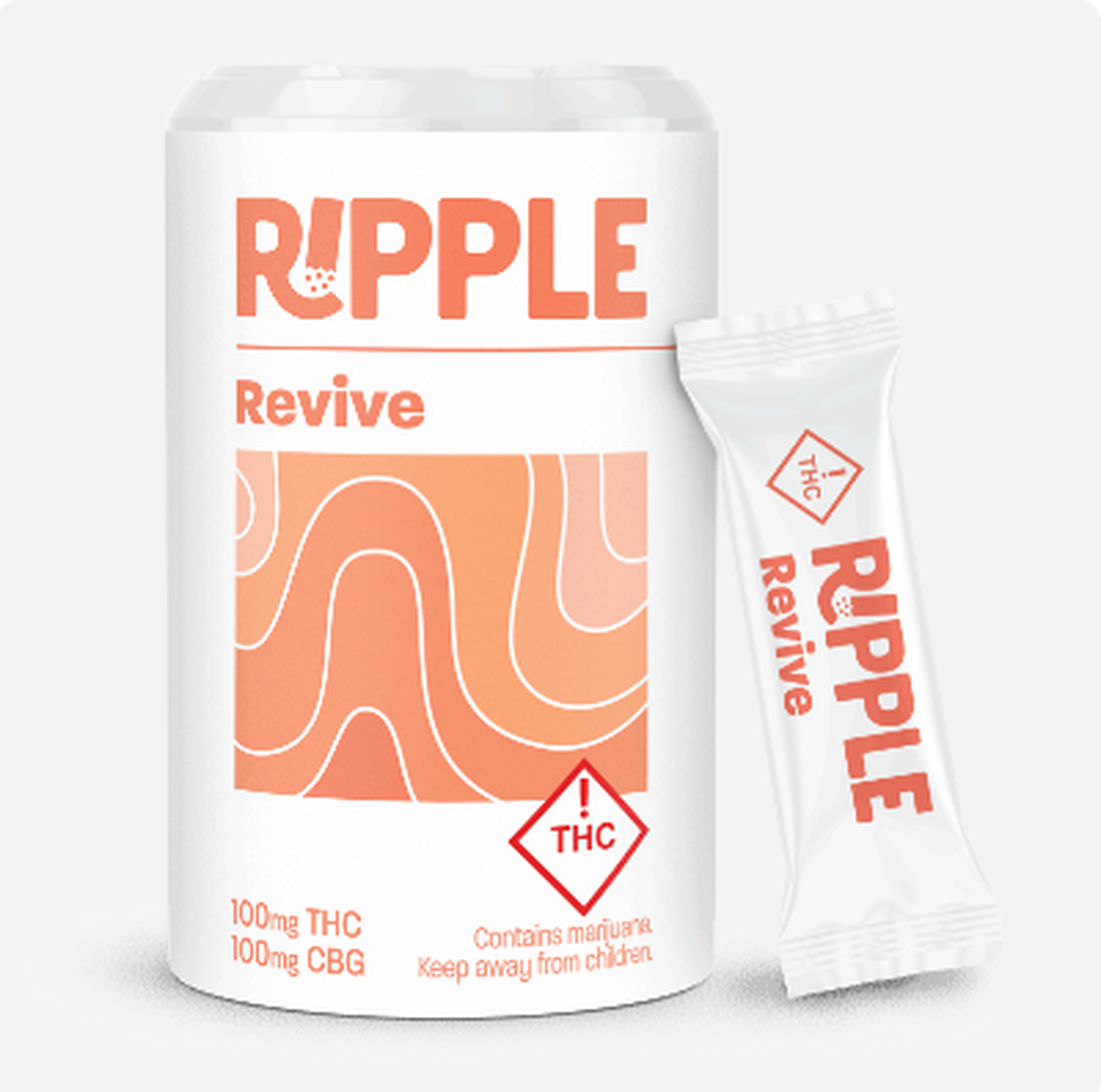 Ripple | Dissolvable |   - 100mg | 1:1 | THC:CBG | Revive