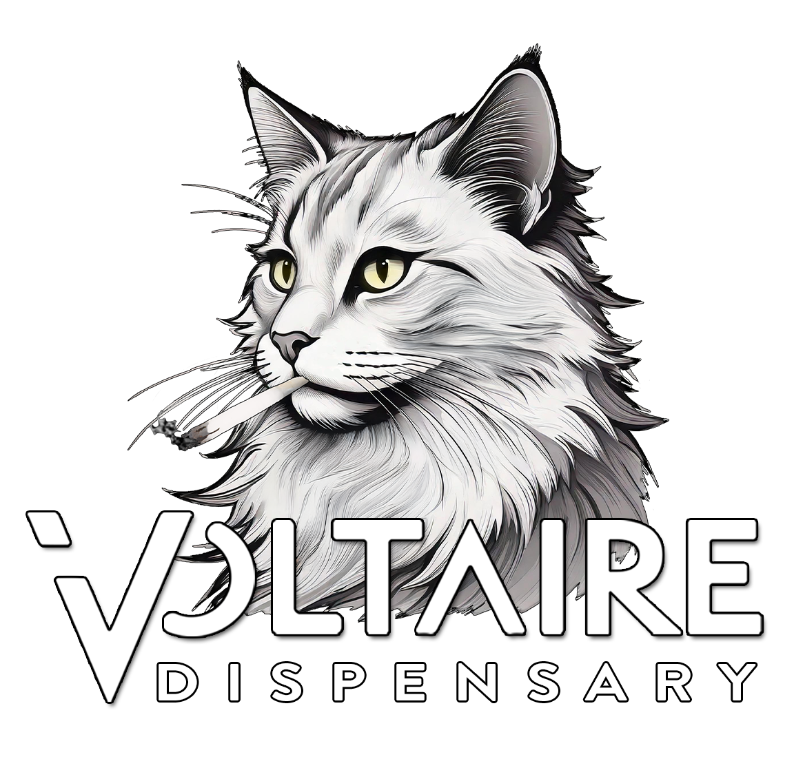 Voltaire Cannabis Dispensary Mt Holly's store logo.