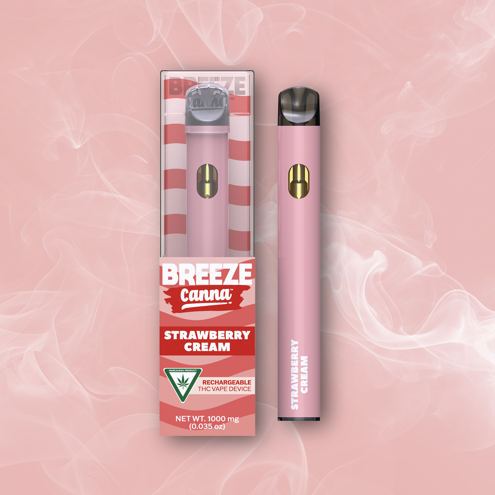 Breeze Canna - Strawberry Cream Disposable 1g