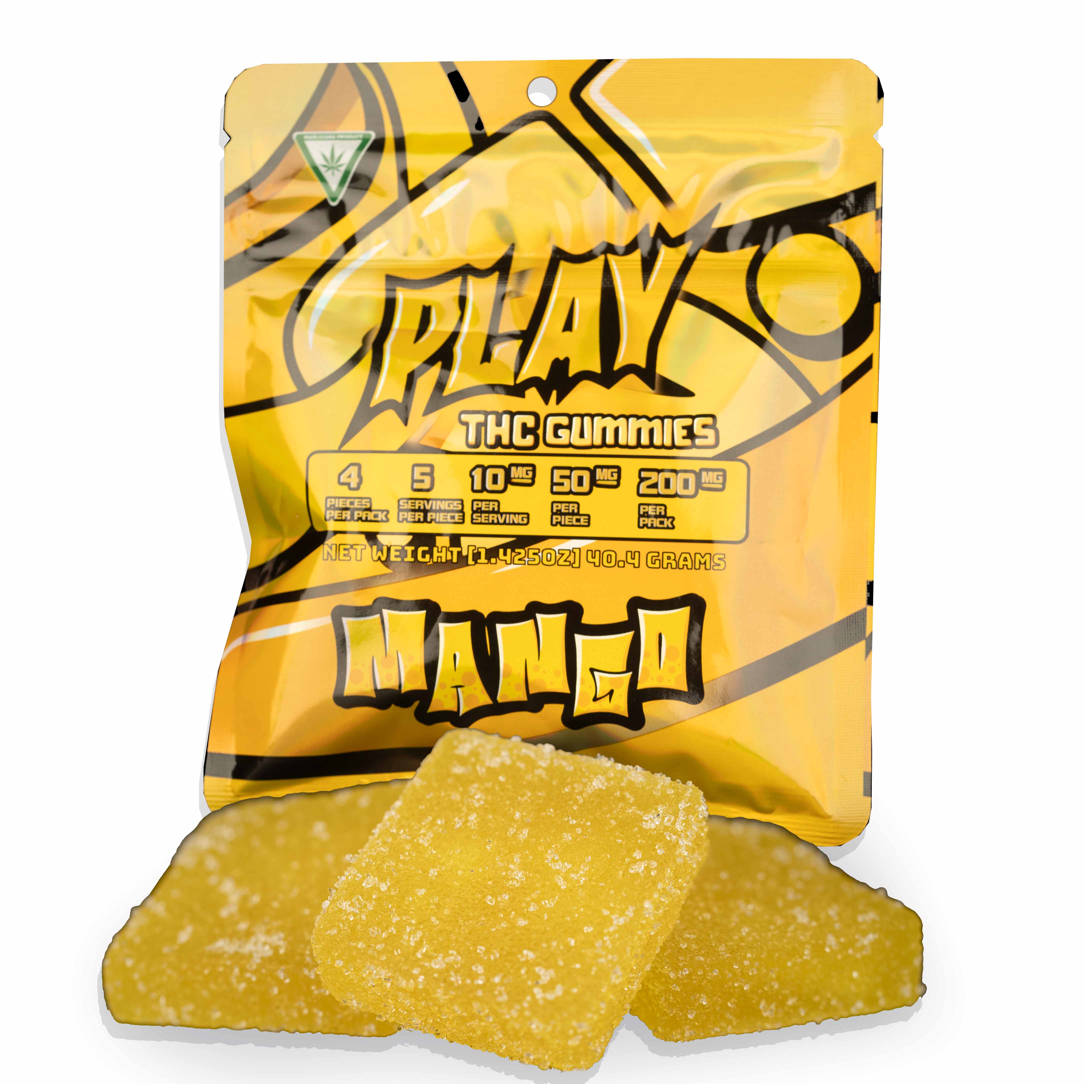 Play - Mango Gummies 4pk 200mg