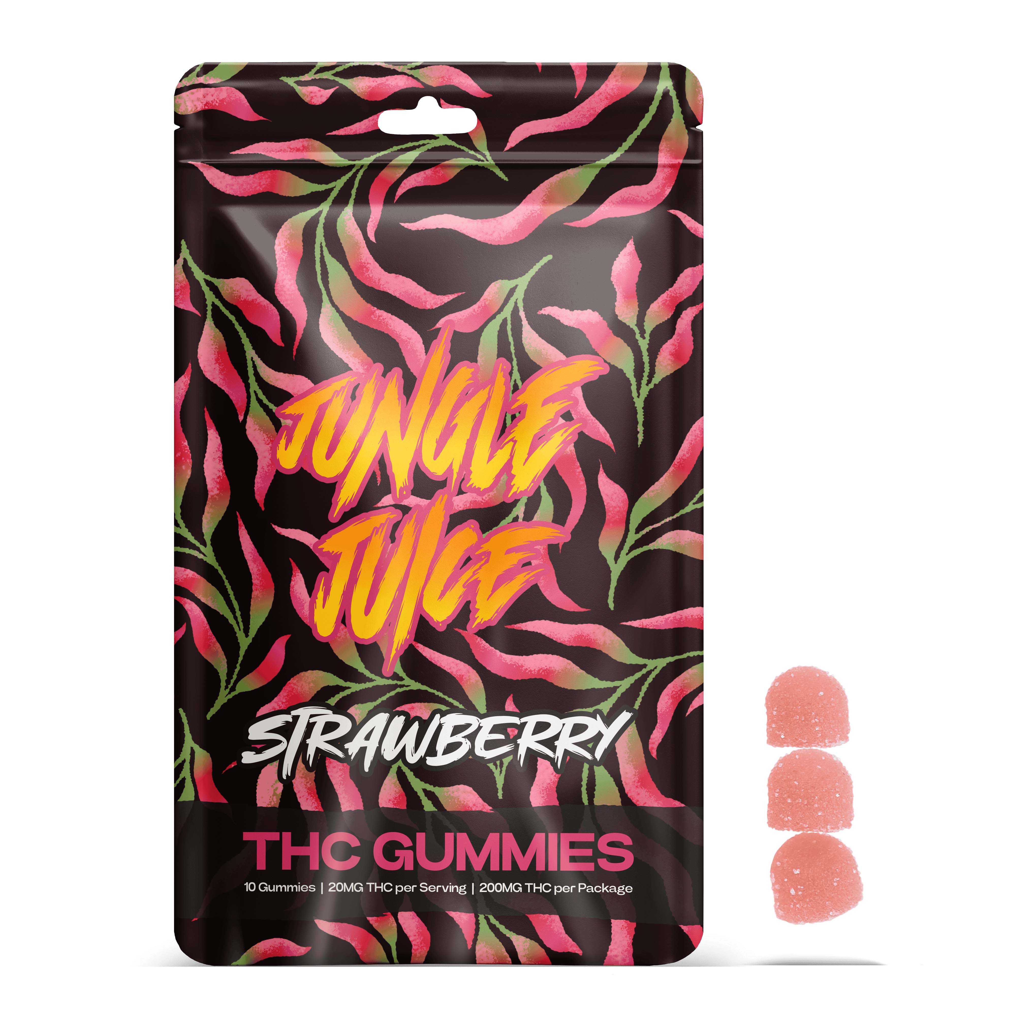 Jungle Juice - Strawberry Gummies 200mg