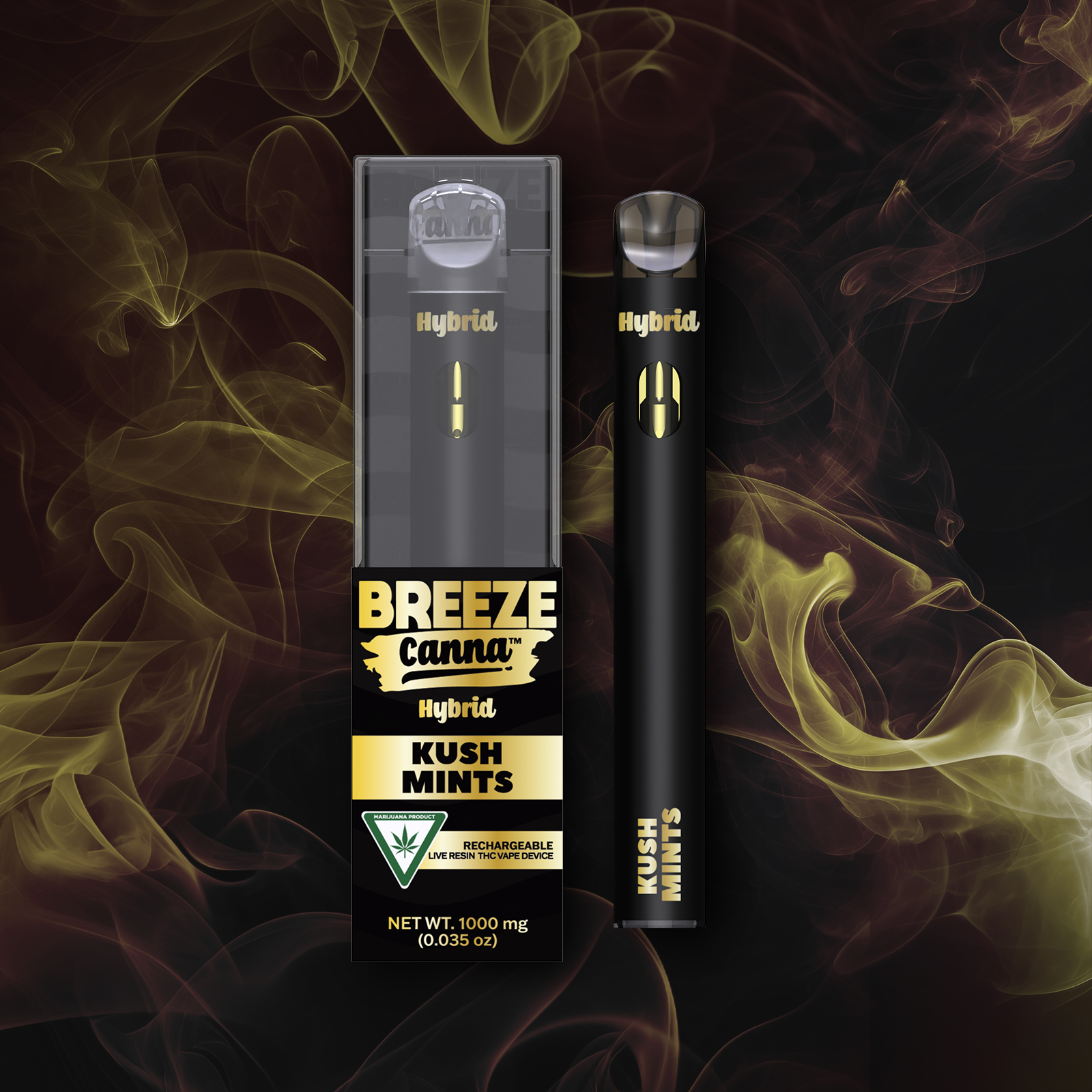 Breeze Canna - Kush Mints Live Resin Disposable 1g