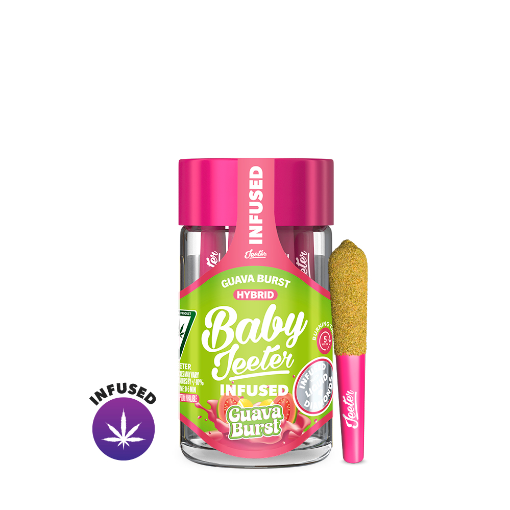 Jeeter - Guava Burst Baby Jeeter Quad Infused Pre-Rolls 5pk 2.5g