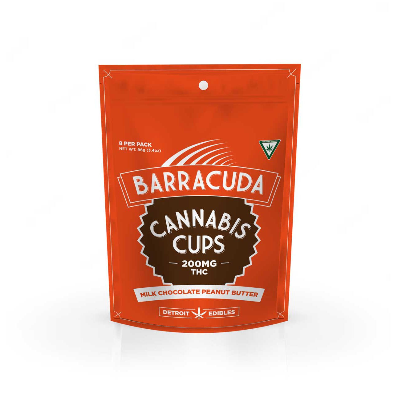 Barracuda - Peanut Butter Milk Chocolate Cups 200mg