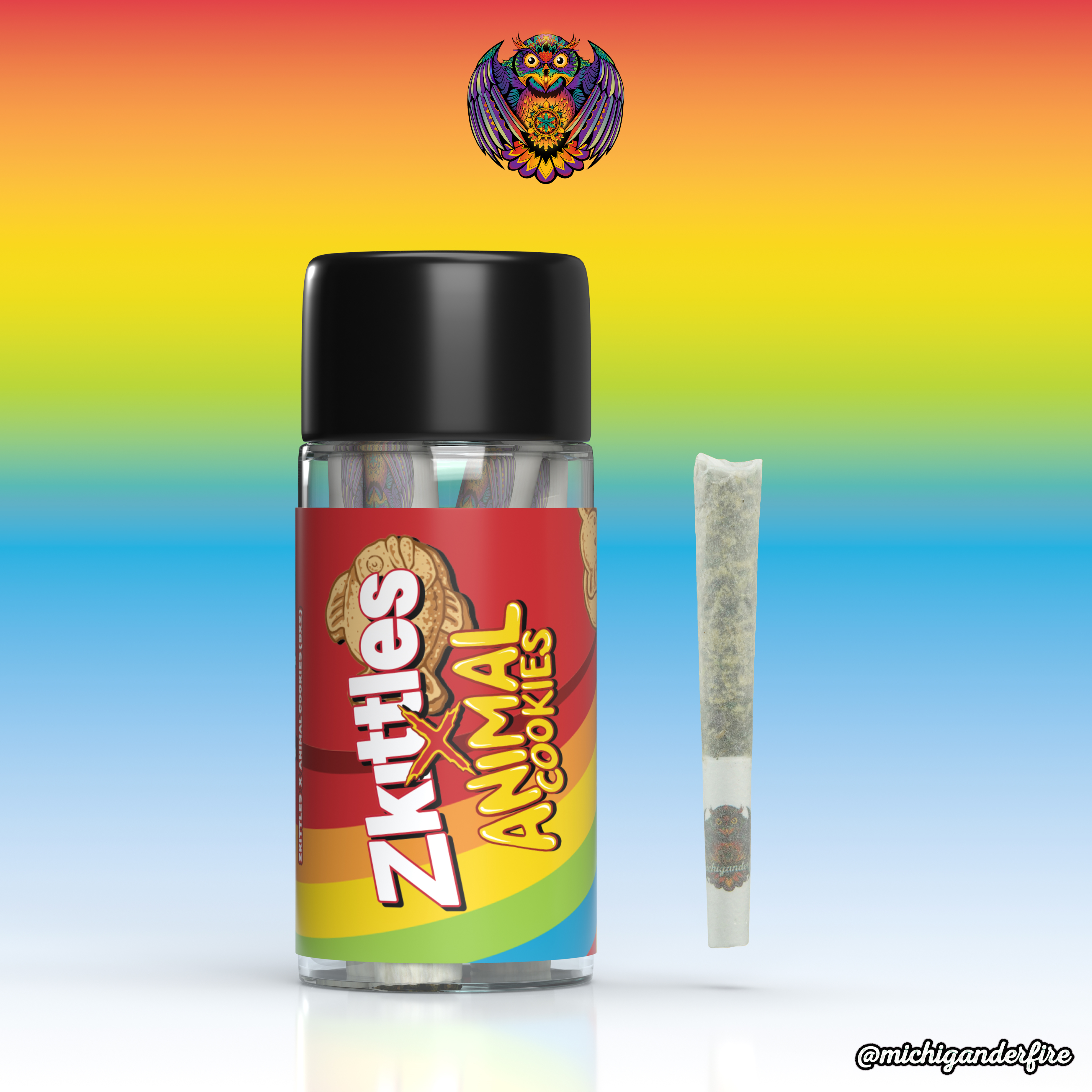 Michigander Fire - Zkittlez x Animal Cookies Pre-Rolls 5pk 2.5g