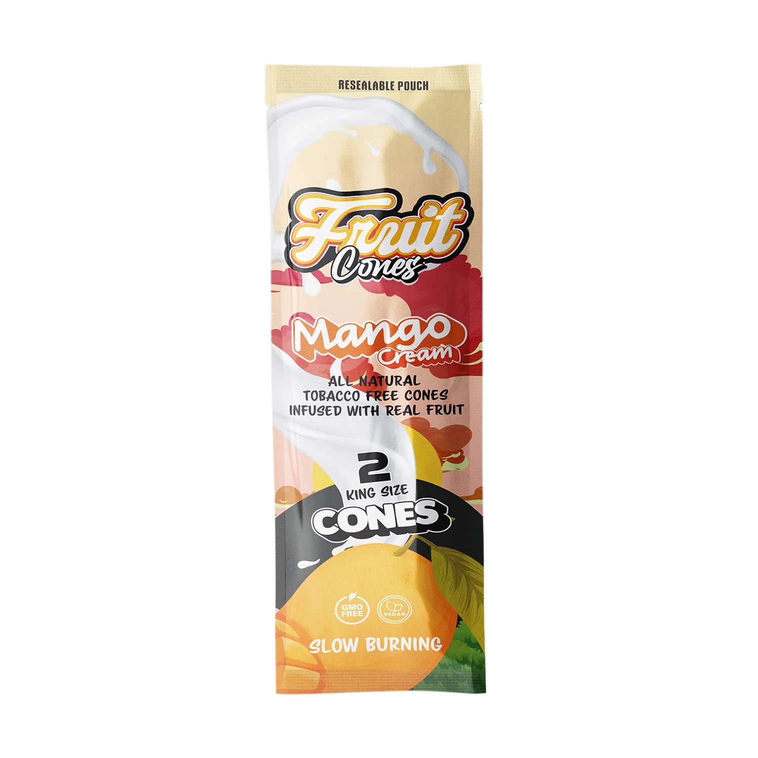Fruit Cuts Natural Pulp Cones King Size - Mango Cream