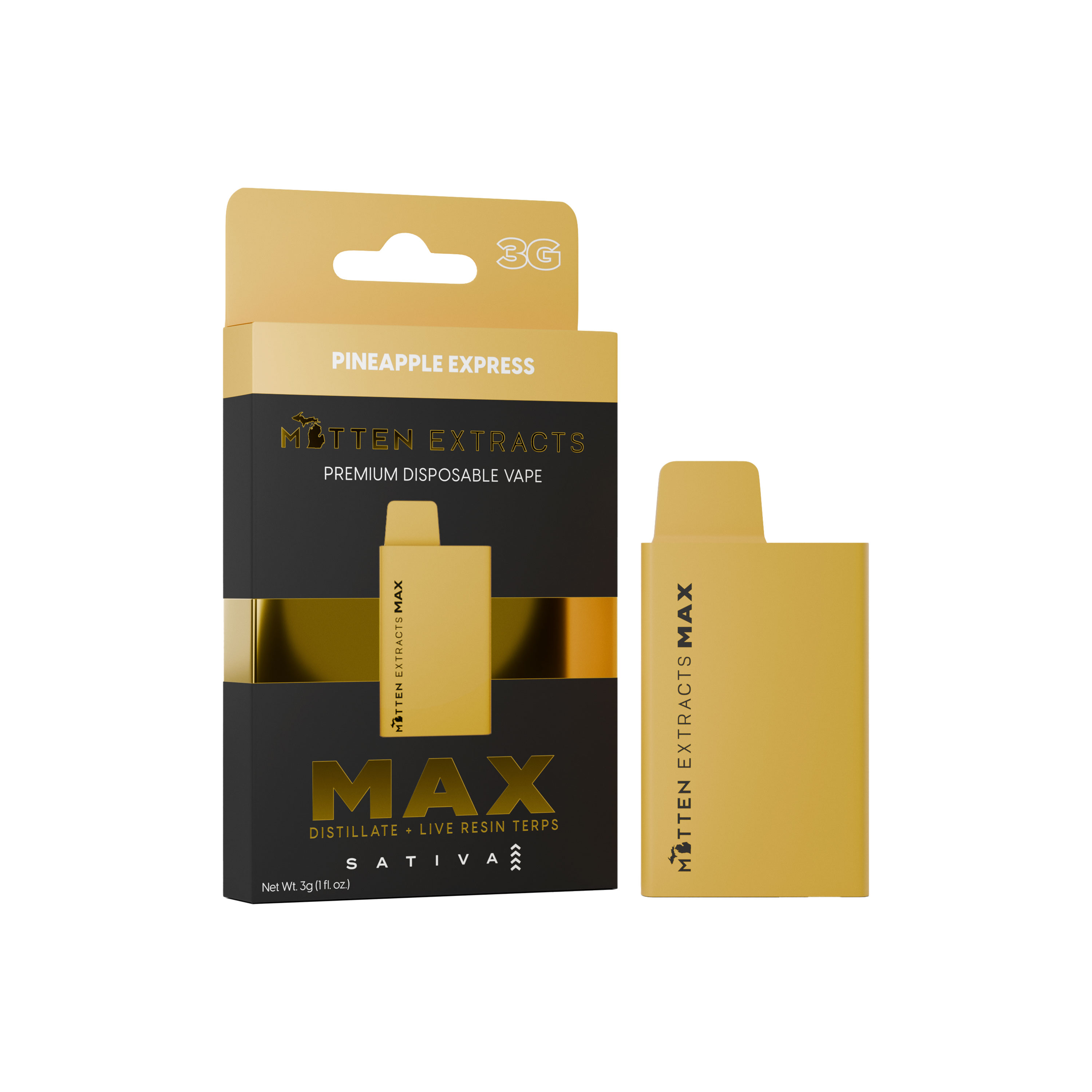 Mitten Extracts - Pineapple Express Disposable 3g