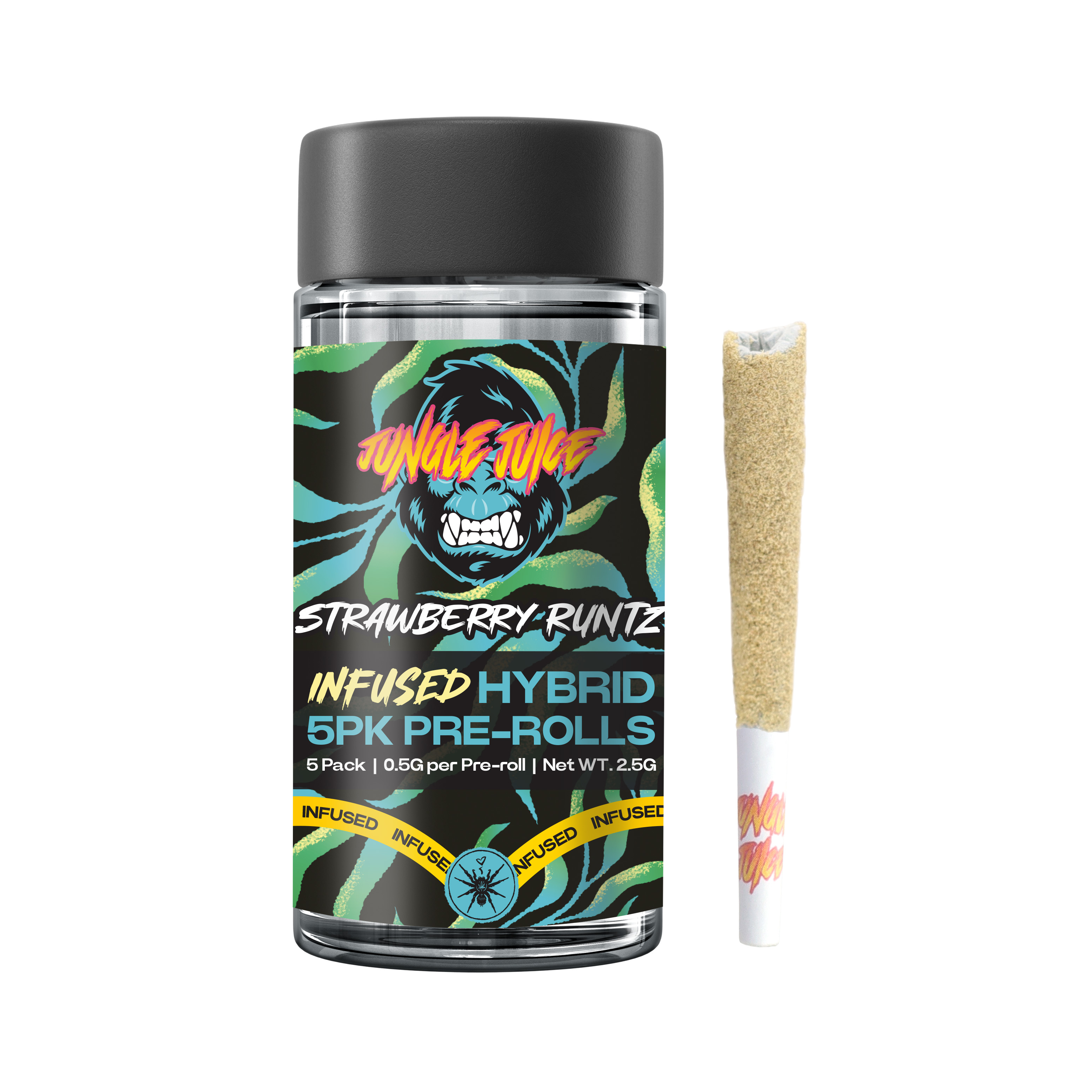 Jungle Juice - Strawberry Runtz Infused Tarantulas 5pk 2.5g