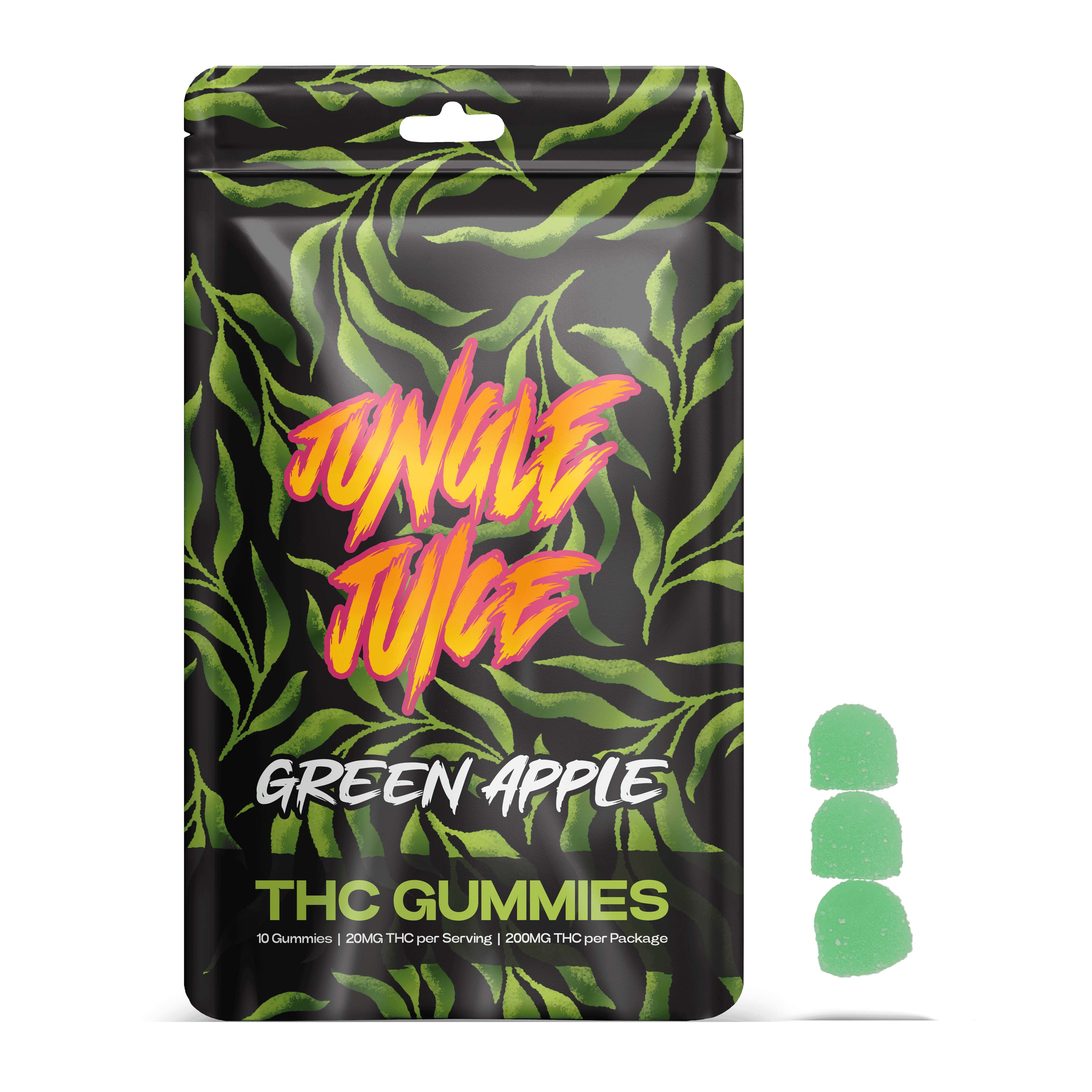 Jungle Juice - Green Apple Gummies 200mg