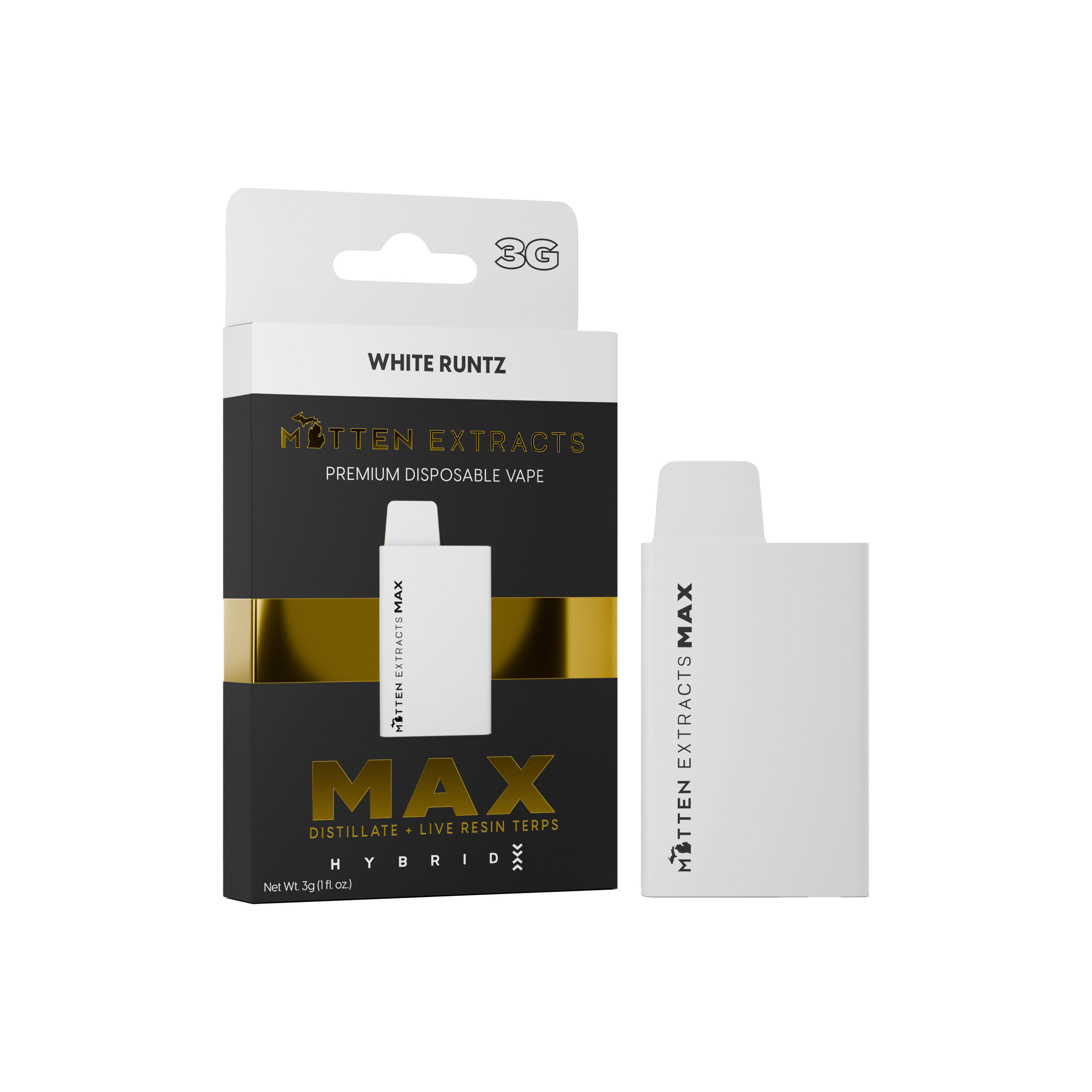 Mitten Extracts - White Runtz Disposable 3g