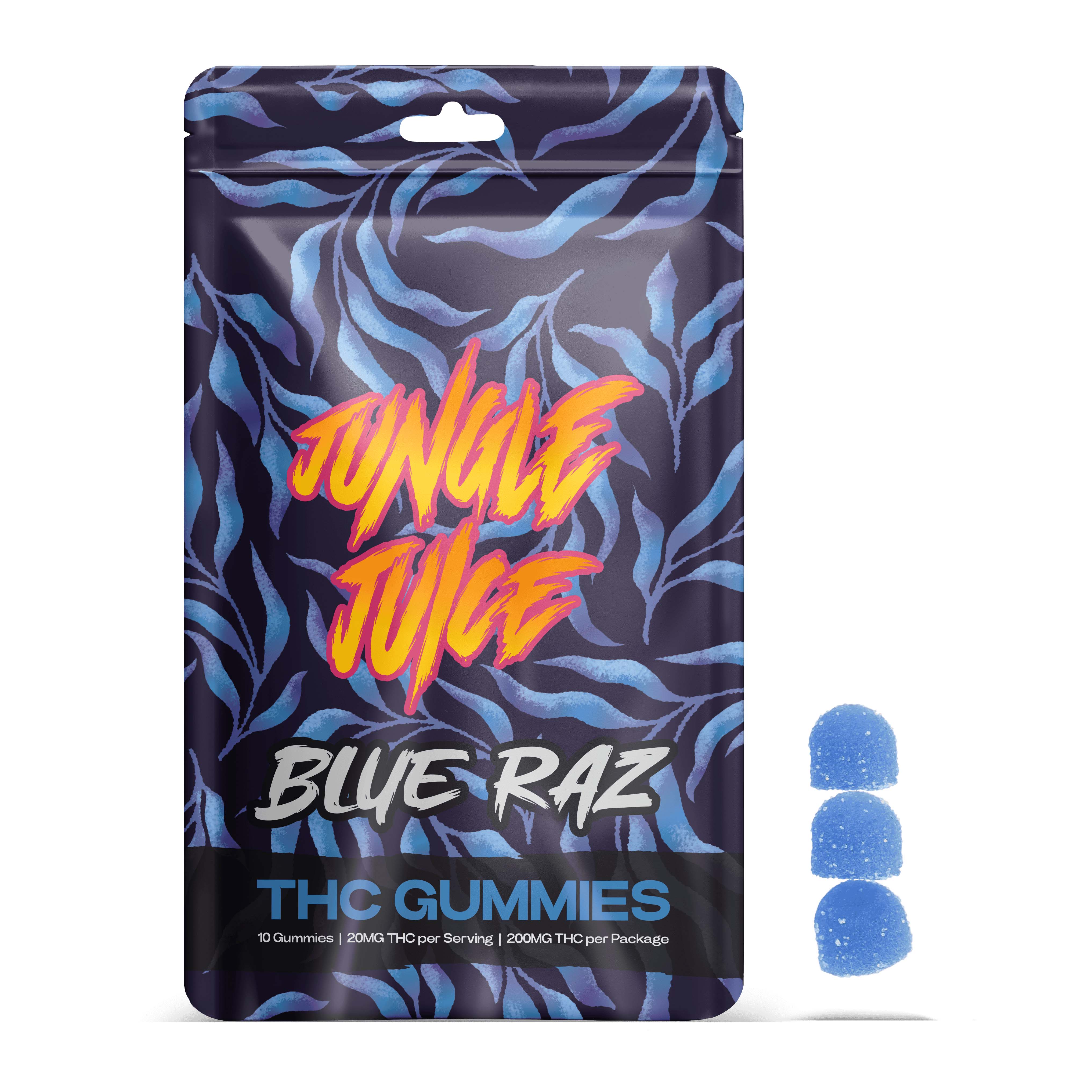 Jungle Juice - Blue Raz Gummies 200mg