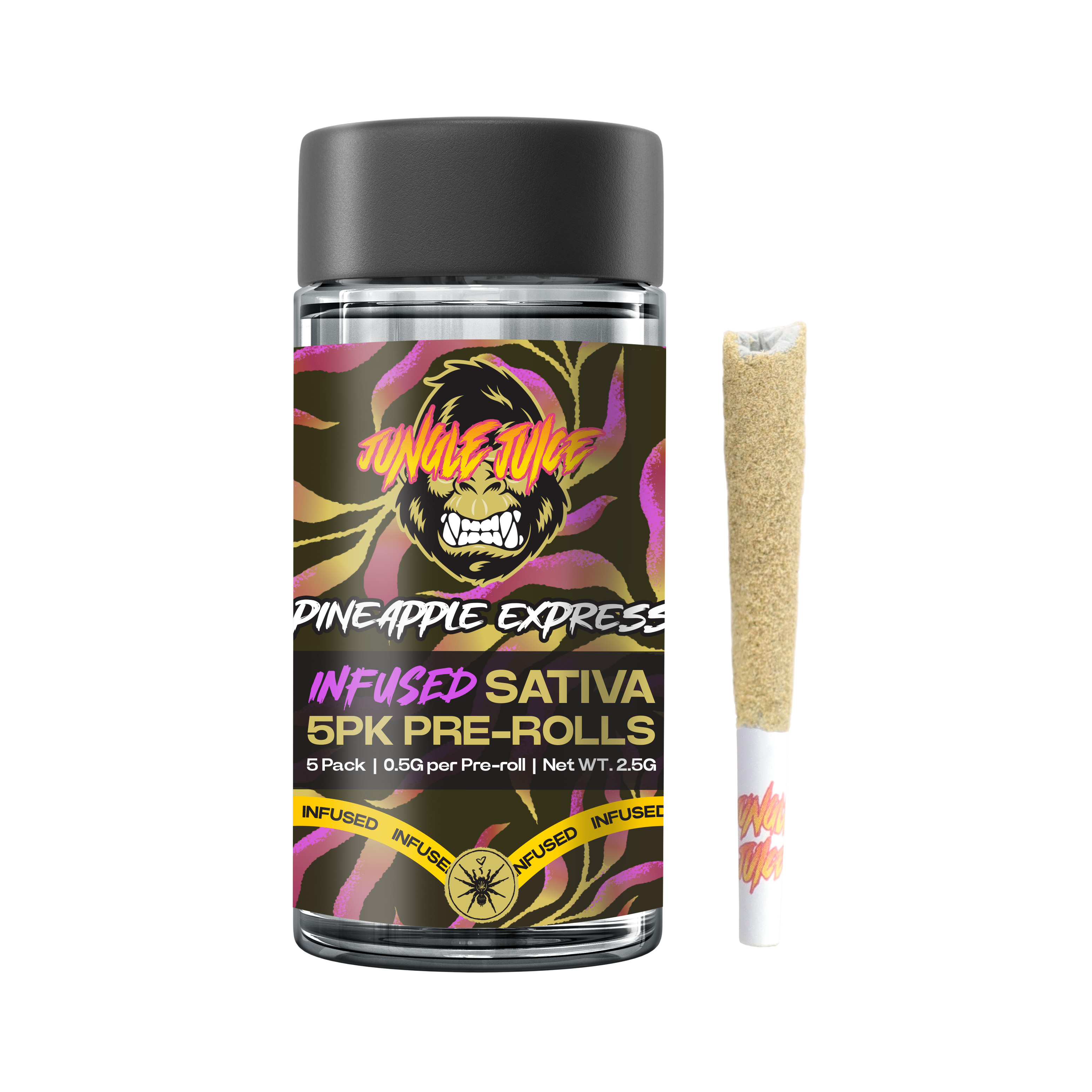 Jungle Juice - Pineapple Express Infused Tarantulas 5pk 2.5g