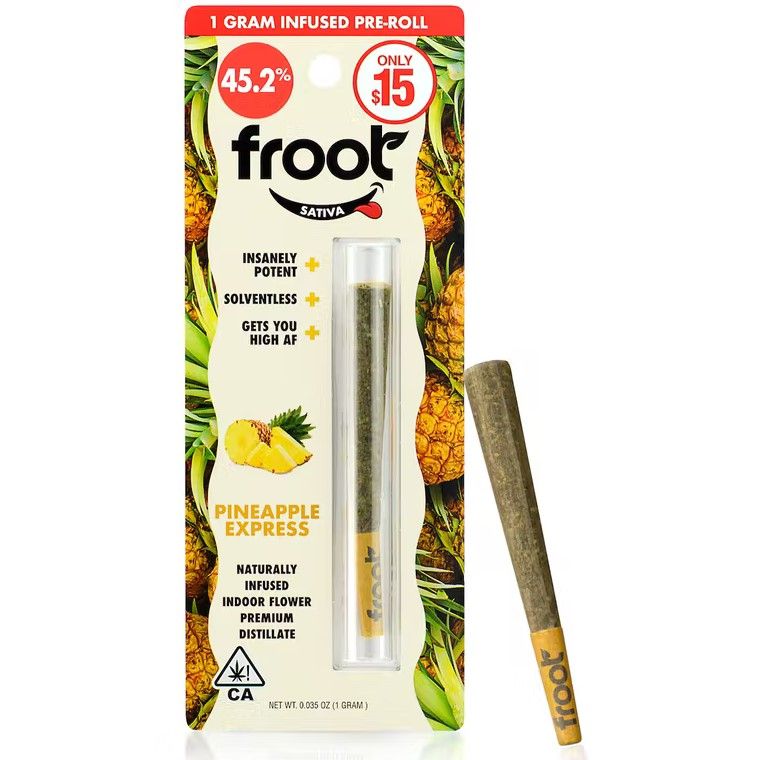 Froot Pineapple Express Infused 1g Preroll
