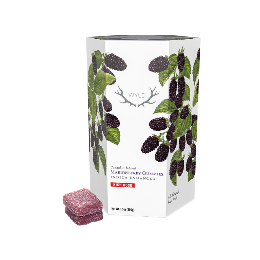 Wyld Marionberry Gummies | Indica 1000mg Med