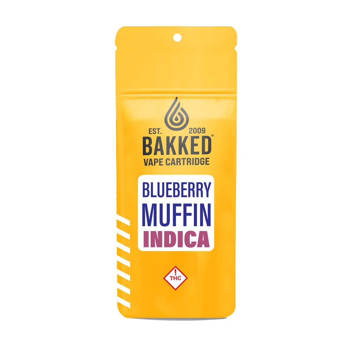 Bakked Formulated Vape Cartridges | Blueberry Muffin 1g Med