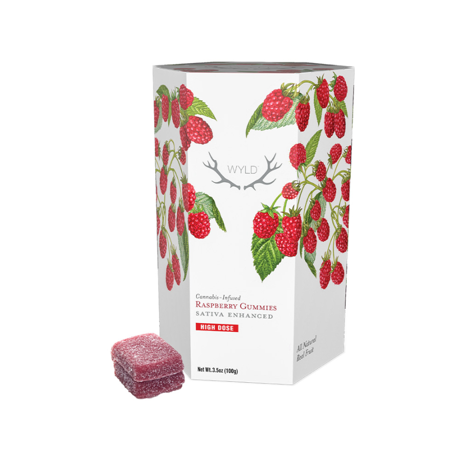 Wyld Gummies | Raspberry 1000mg Med