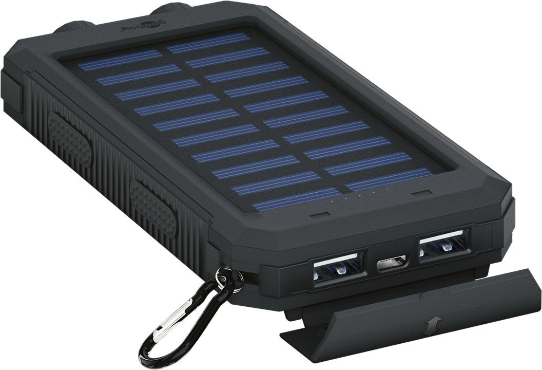 GOOBAY Power Bank solar USB 8000mAh - preto