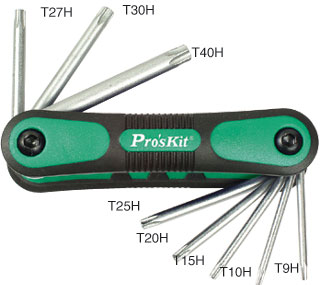 Kit de chaves torx T9 a T40
