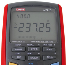 Multímetro digital con escala automática e interfaz USB - Uni-T UT71D