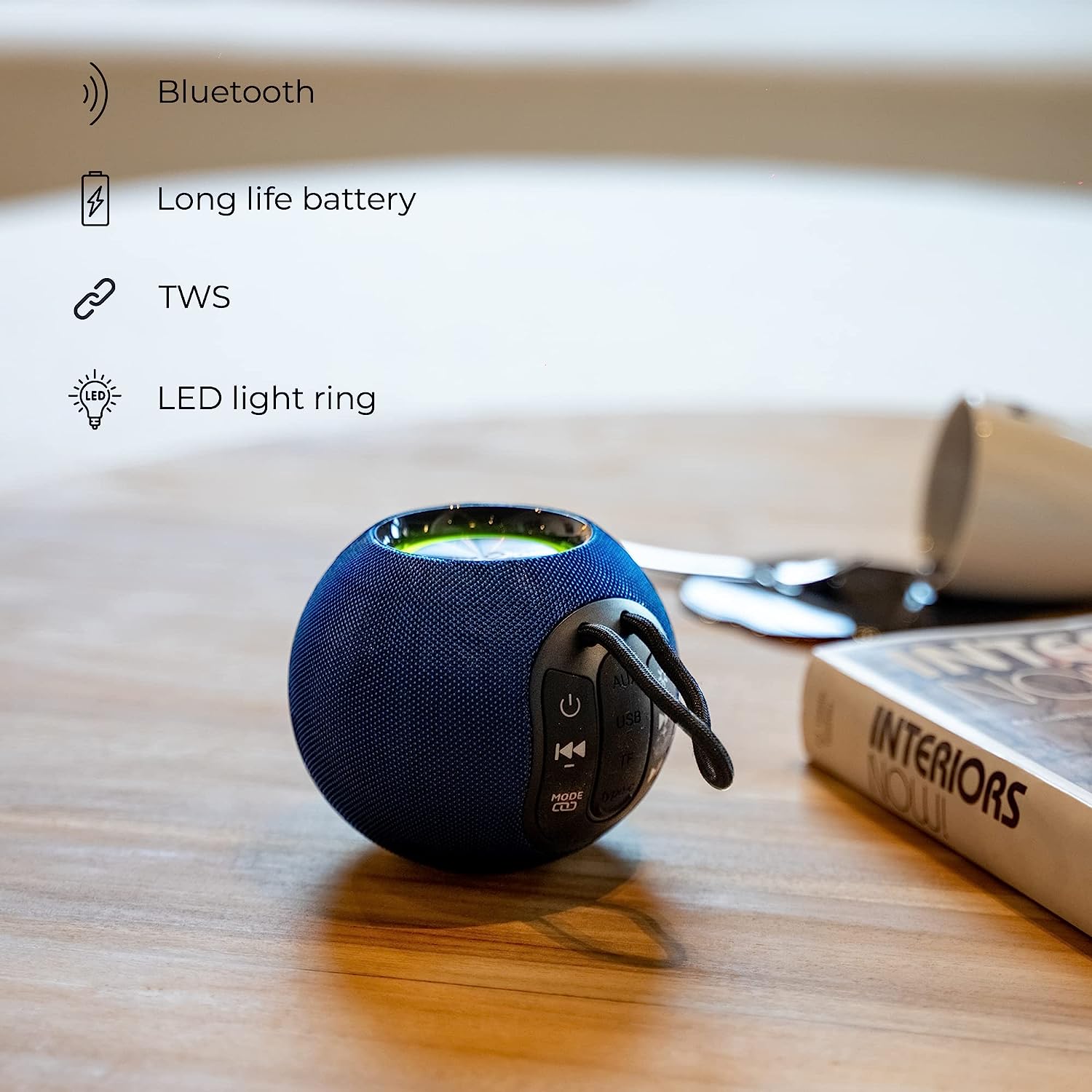 BOOMY IBIZA Coluna Bluetooth Portátil USB/MicroSD/AUX