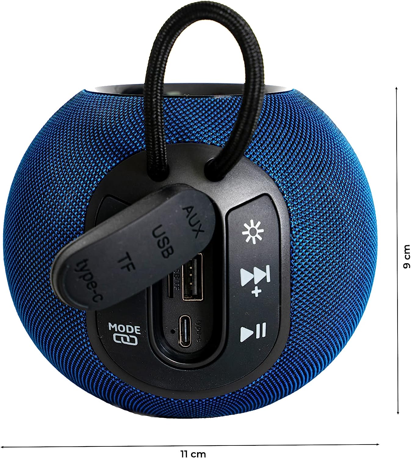 COLUNA BLUETOOTH PORTÁTIL 3W FM/AUX/SD/USB BLUES