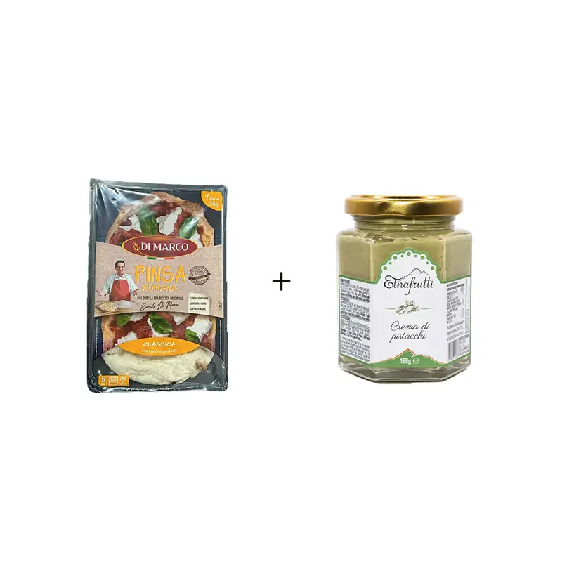 Set Pinsa i krem pistacjowy