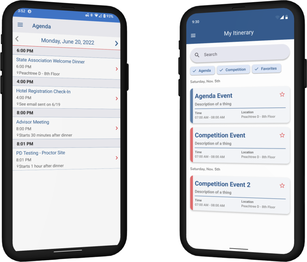 Before and after comparison of the UI modernization