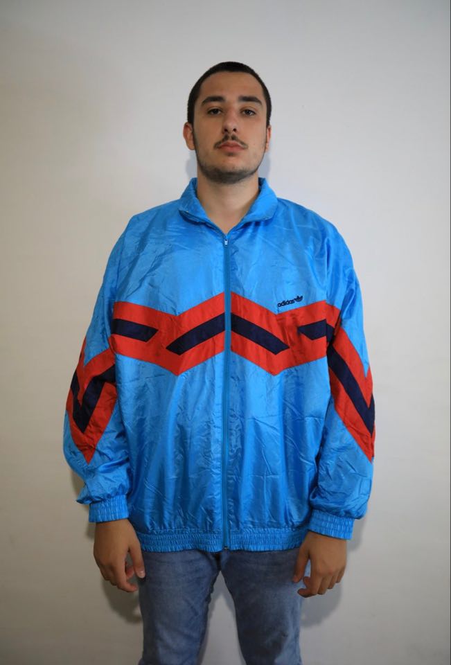 veste adidas bleue