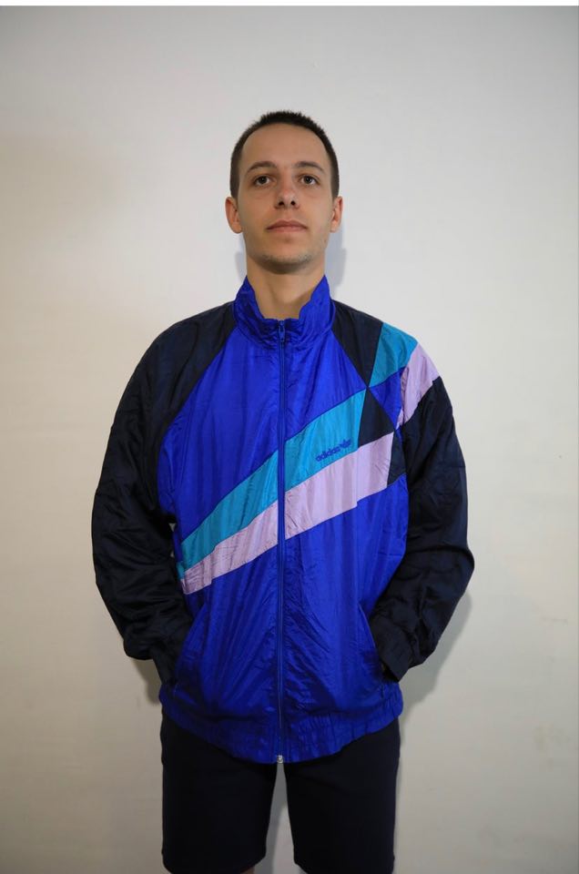 veste adidas bleue