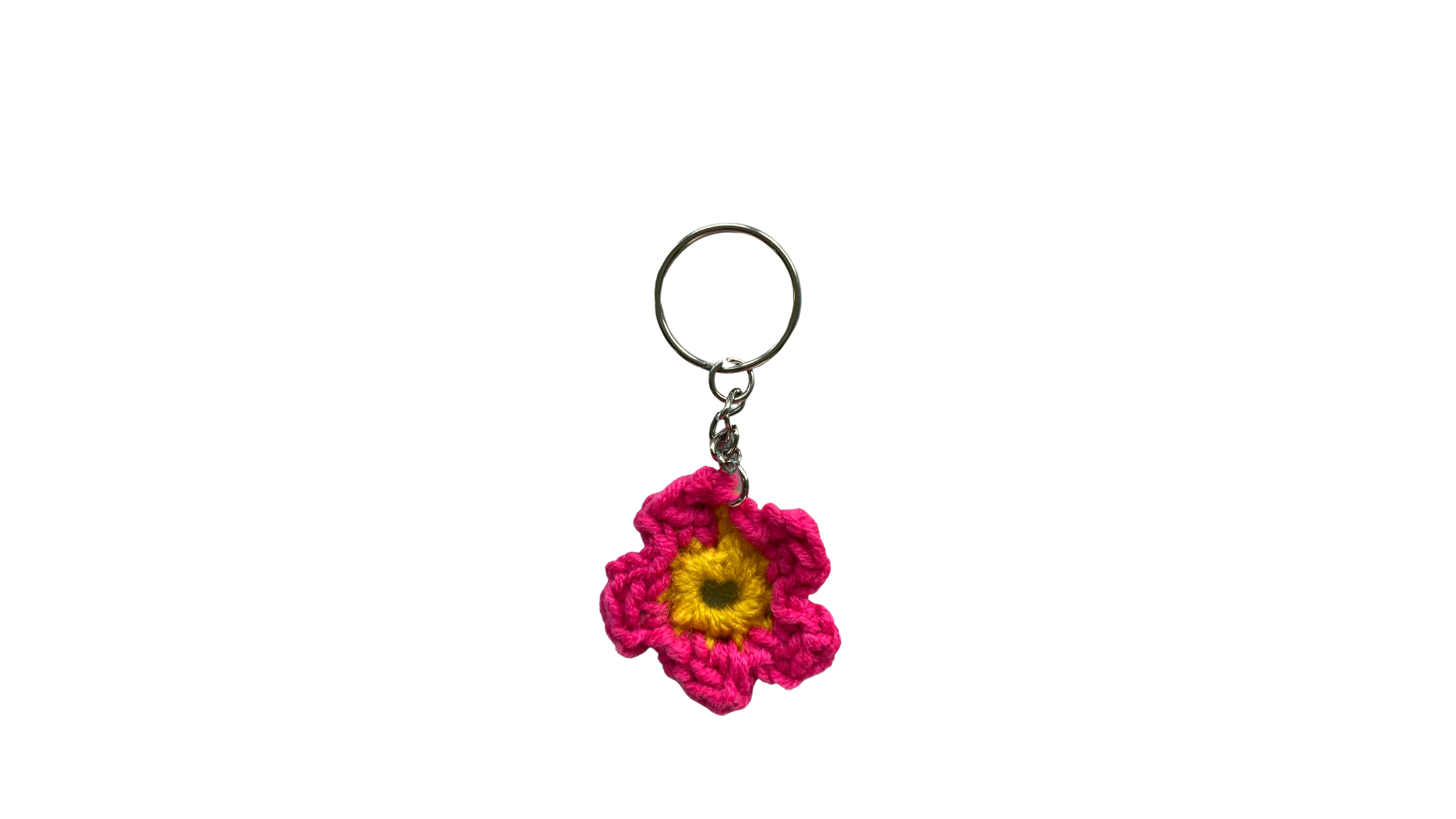 Porte clés fleur en crochet - CrushON