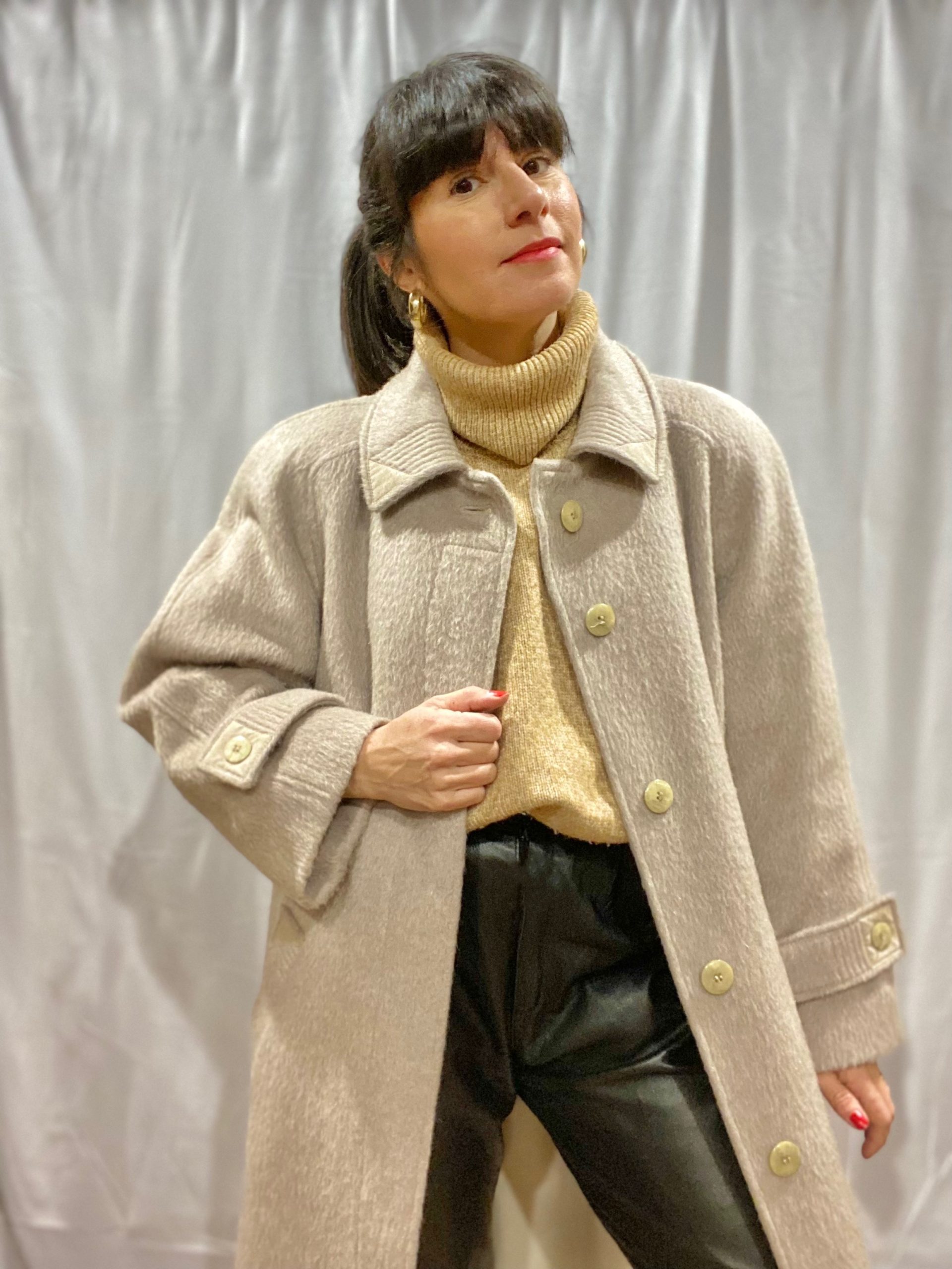 manteau couleur taupe