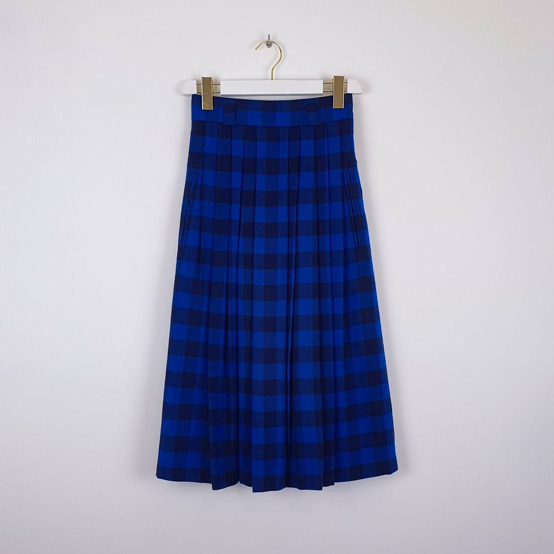 Jupe écossaise kilt à carreaux, longue, plissée, taille haute en laine  tartan vintage. 🌺 Vintage preloved Long, pleated, high waist, Scottish  plaid kilt tartan wool skirt. - CrushON